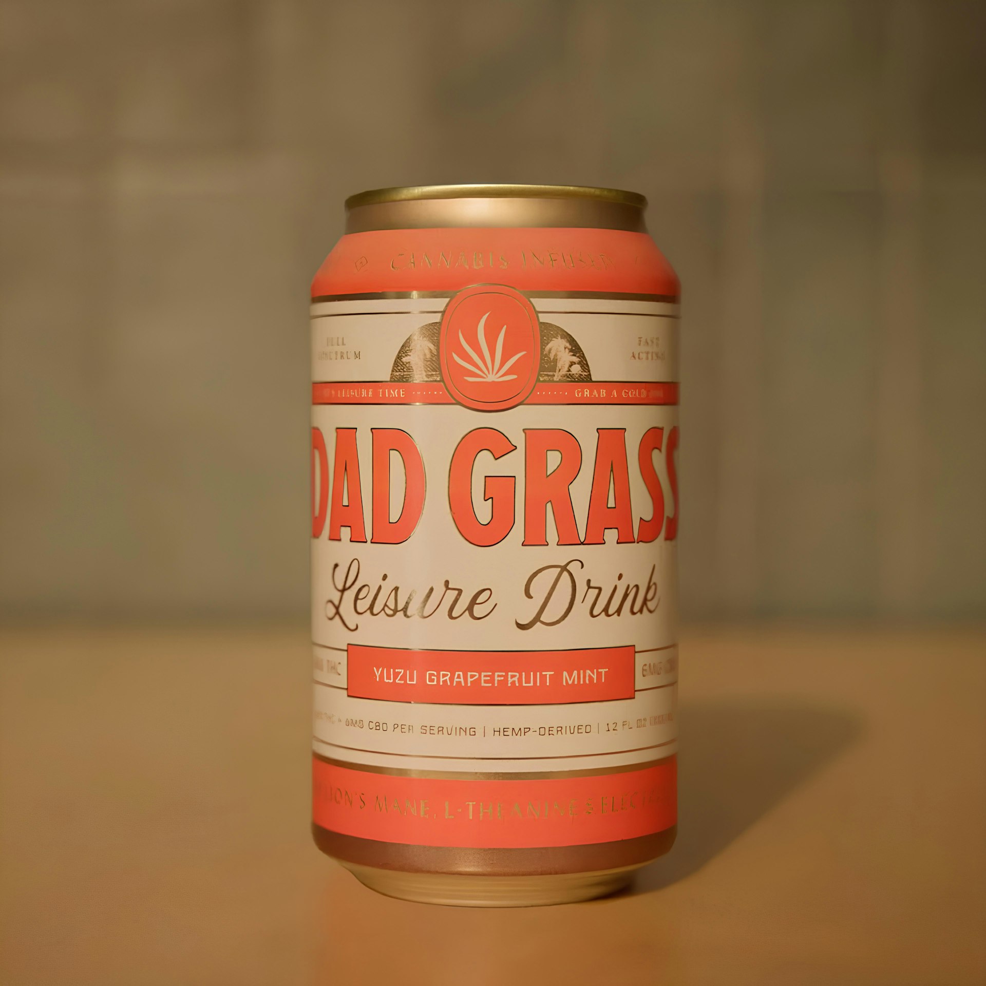 A can of beer sitting on top of a table