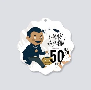 Garments Tags | Both Side Printing + Single Side UV