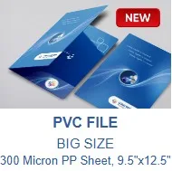 PVC File (Gloss Coated, Big Size) Left Side Pocket