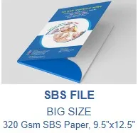 SBS File (Gloss Lamination, Big Size) Multicolor Outer Side + Black Color Inner Side