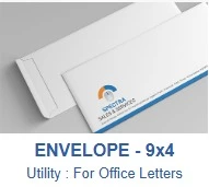 Envelopes - 9x4 Inches (Short Opening (with center pasting), 1000)