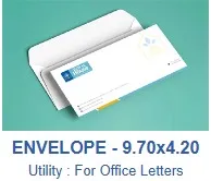 Envelopes - 9.70x4.20 (Short Opening (with center pasting), 1000)