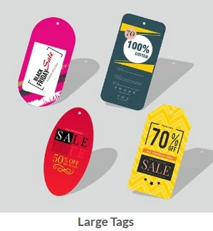 Garments Tags | Single Side Printing + Single Side UV