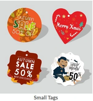 Garments Tags | Single Side Printing + Single Side UV